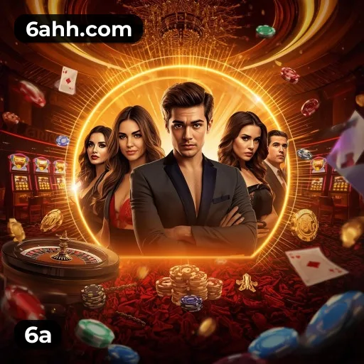 6a App home screen with mobile slots and casino categories